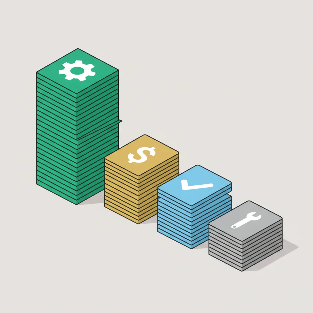 Four categories of prompts by volume